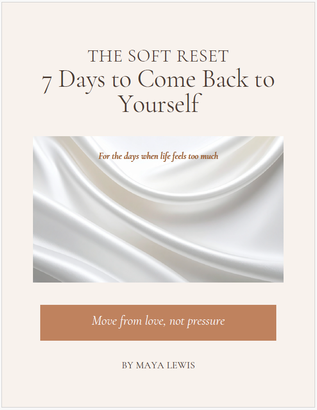 The Soft Reset: 7 Days to Come Back to Yourself